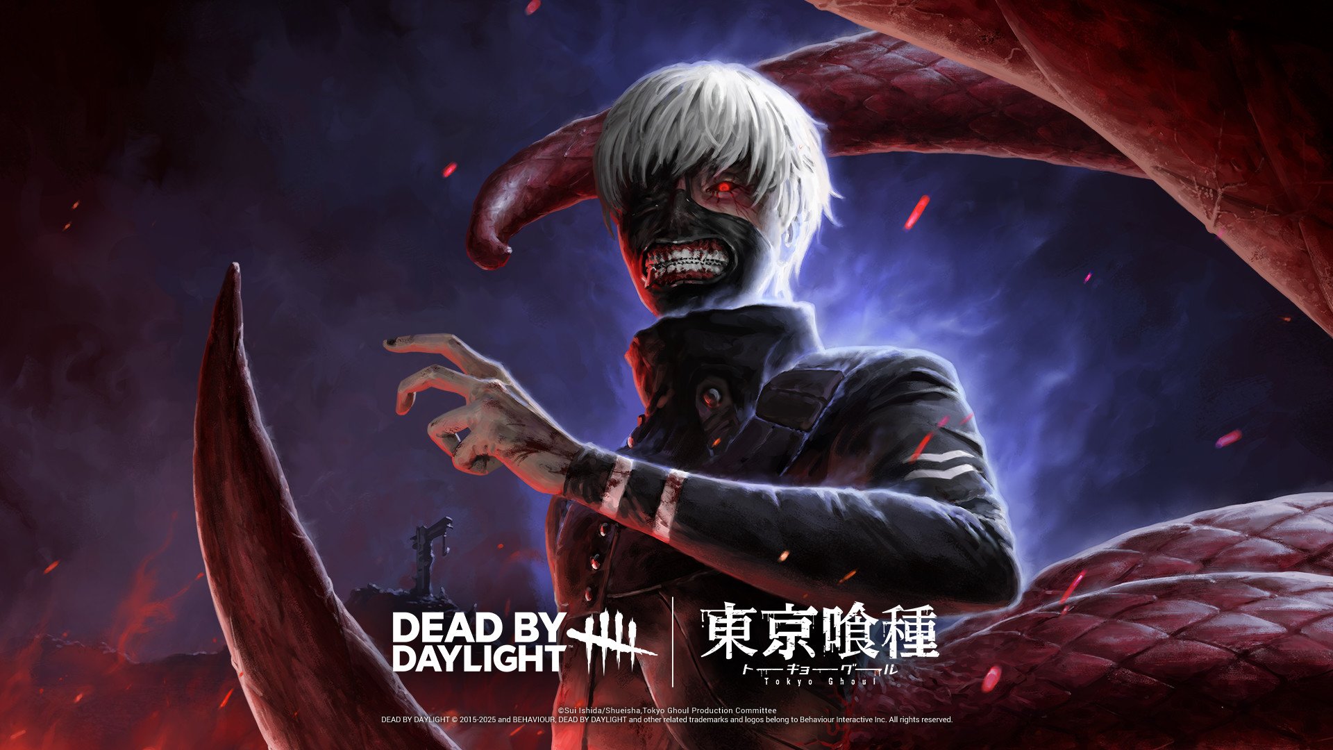 (c) 2015-2025 BEHAVIOUR, DEAD BY DAYLIGHT and other related trademarks and logos belong to Behaviour Interactive Inc. All rightsreserved. (c)Sui Ishida/Shueisha,Tokyo Ghoul Production Committee