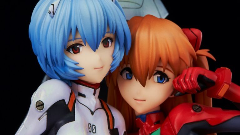 Evangelion: Rei y Asuka inspiran una hermosa figura