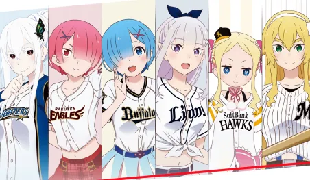 Re:Zero anuncia una colaboración con la Liga Japonesa de Béisbol