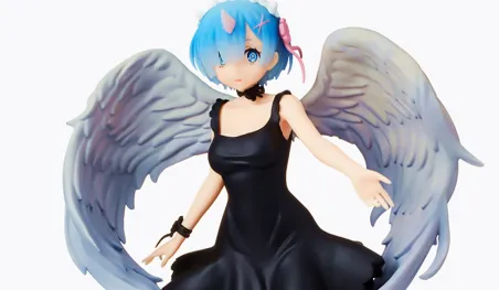 Re:Zero: Rem inspira una angelical figura