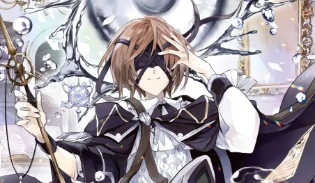Un mago ciego llega en Kunon the Sorcerer Can See Through