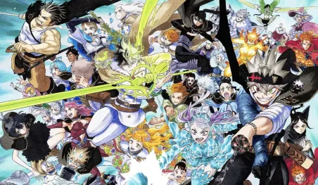 Black Clover celebra 10 años con arte de One Piece, Naruto y Bleach