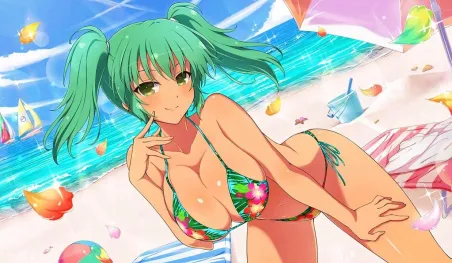 Ikki Tousen Extra Burst: Ryofu Housen viste un hermoso traje de baño en el nuevo evento