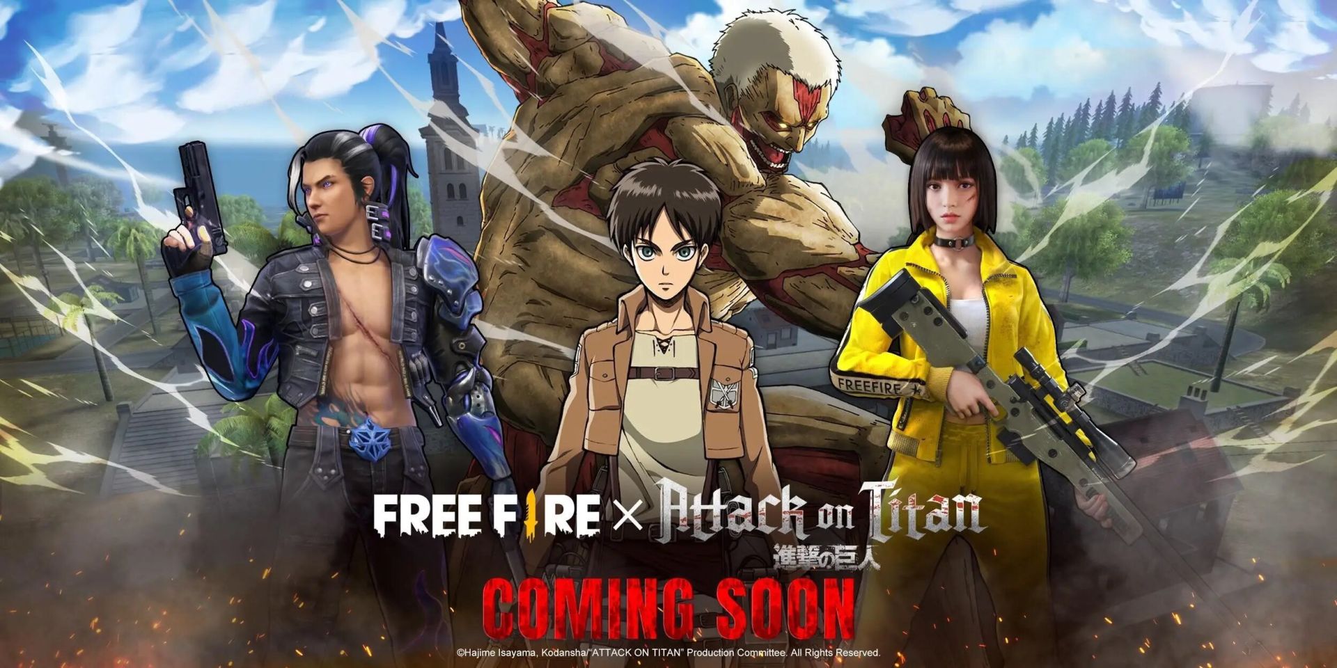 Free-Fire-feat-Attack-on-Titan