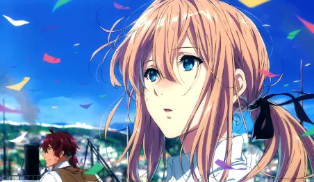 Violet Evergarden lanza una línea de fondos de escritorio