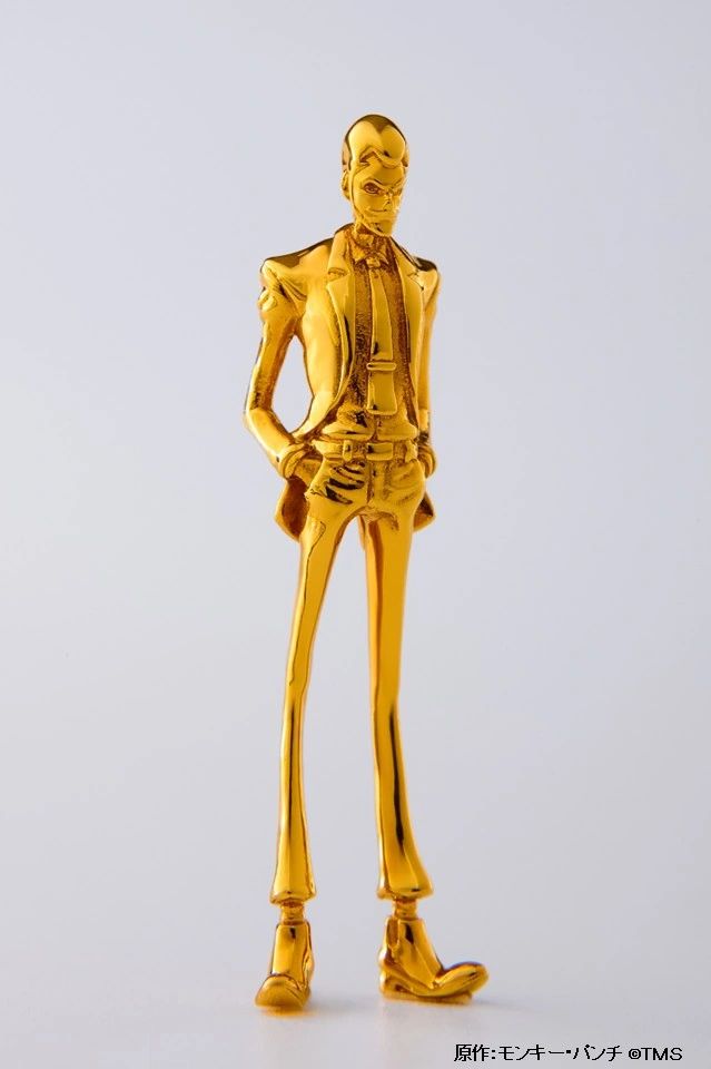 Imagen de la figura de oro puro de Lupin III