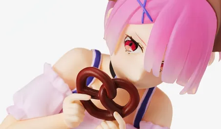 Re:Zero: Ram se viste de mesera alemana para una figura