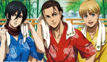 Shingeki no Kyojin colabora con complejos de aguas termales