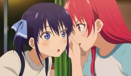 Hiroyuki no propuso los patrones de las bragas de las chicas en el anime Kanojo mo Kanojo