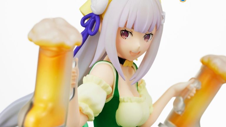 Re:Zero: Emilia se viste de mesera alemana para una figura