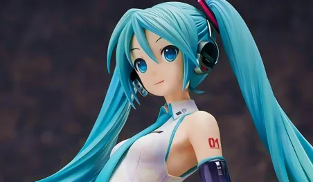 La idol virtual Hatsune Miku inspira una hermosa figura