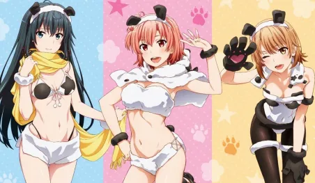 Oregairu inspira sensuales ilustraciones para una colaboración