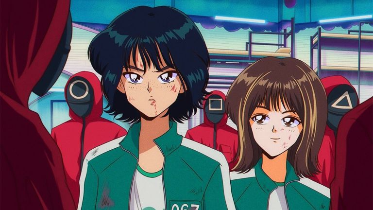 Así se imaginan que sería la serie El Juego del Calamar si fuera un anime