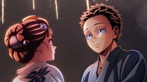 Kimetsu no Yaiba: Infinite Castle revela nuevos visuales centrados en Akaza y Koyuki