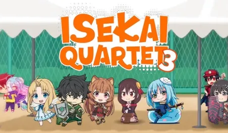 Isekai Quartet regresa con una tercera temporada llena de caos