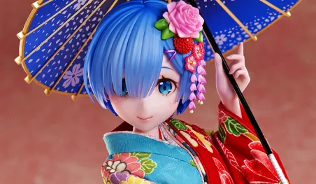 Re:Zero: Rem viste un hermoso kimono en una figura a escala