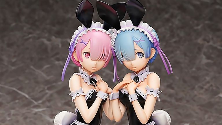 Re:Zero: Ram y Rem inspiran sensuales figuras en trajes de conejita
