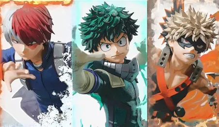 Boku no Hero Academia: Midoriya, Bakugou y Todoroki inspiran una fantástica estatua