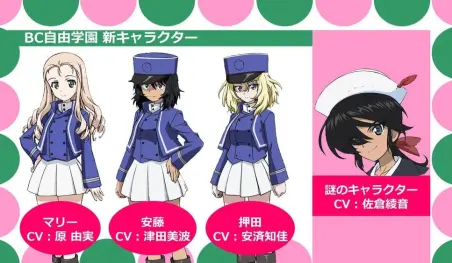 Girls und Panzer reveló nuevos personajes para su próxima película