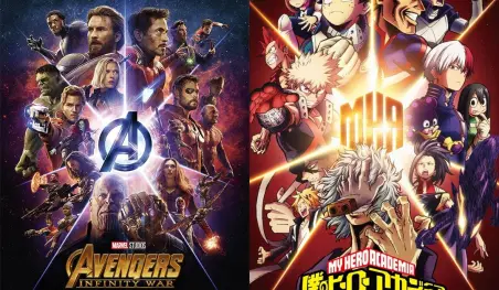 Boku no Hero Academia anunció una colaboración con Avengers