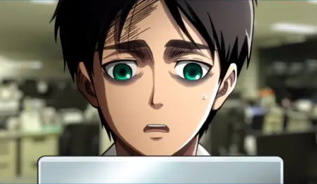 Levi y Eren protagonizan un comercial de gotas para los ojos