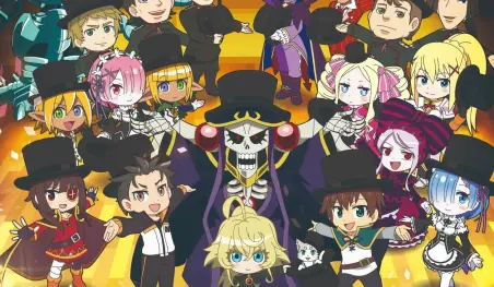 La segunda temporada del anime Isekai Quartet se estrenará en enero