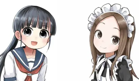 Takagi-san y Ponkotsu Ponko colaboran en una ilustración