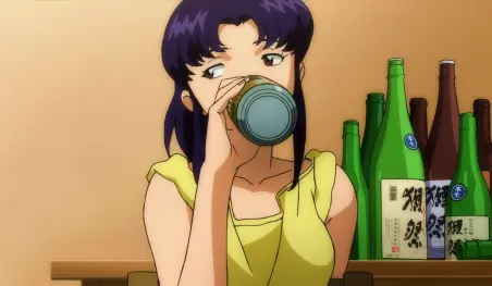 Evangelion: ¿Cuánto alcohol tomaría Misato Katsuragi al año?