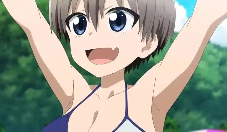 Uzaki-chan wa Asobitai!: Uzaki se viste de porrista para una sensual manta