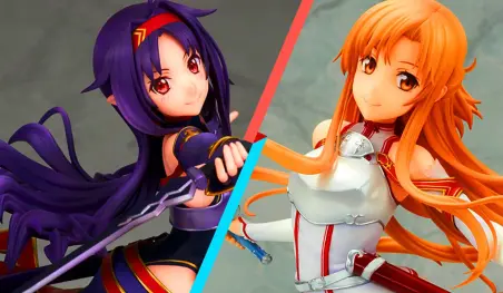 Sword Art Online: Yuuki y Asuna inspiran figuras a escala