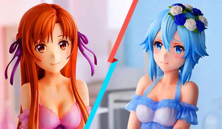 Sword Art Online: Asuna, Sinon y Leafa inspiran sensuales figuras