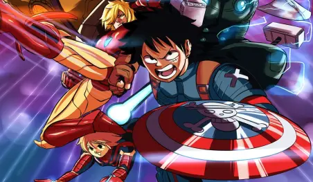 Un fanático redibujó a los personajes de One Piece como miembros de Avengers