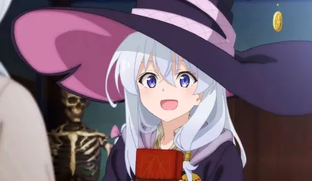 El autor de Majo no Tabitabi explicó su deseo de no mostrar las bragas de Elaina en el anime