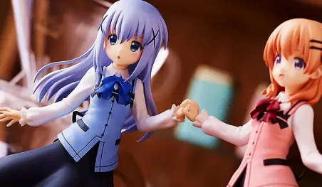 Gochuumon wa Usagi desu ka?: Chino y Cocoa inspiran hermosas figuras