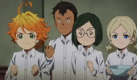 Comienza el rumbo original en el anime Yakusoku no Neverland
