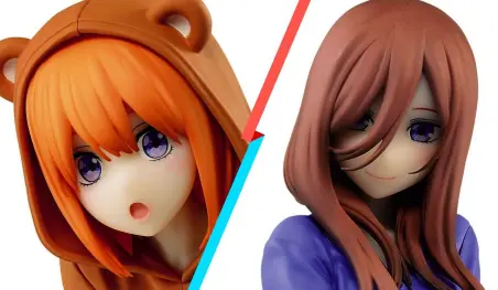 Gotoubun no Hanayome: Miku y Yotsuba inspiran adorables figuras