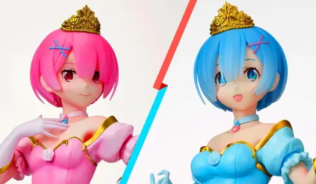 Re:Zero: Ram y Rem se visten de princesas en nuevas figuras