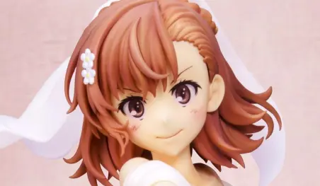 Toaru Kagaku no Railgun: Misaka viste un hermoso vestido de novia en una figura
