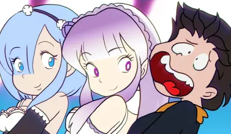 Los personajes de Re:Zero protagonizan el opening de Urusei Yatsura en una parodia