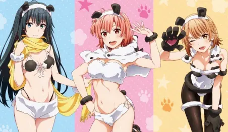Oregairu inspira sensuales ilustraciones para una colaboración