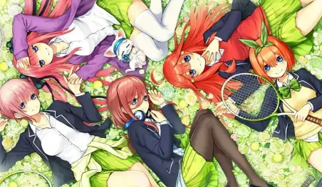 Gotoubun no Hanayome anuncia una colaboración con un videojuego de tenis