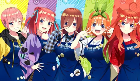 Gotoubun no Hanayome anuncia una colaboración con una librería