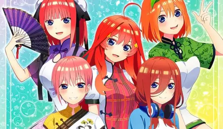 Gotoubun no Hanayome: Las quintillizas visten elegantes atuendos para una colaboración