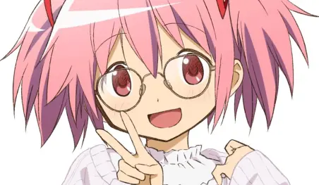 Las chicas de Mahou Shoujo Madoka Magica visten lindos anteojos para una colaboración