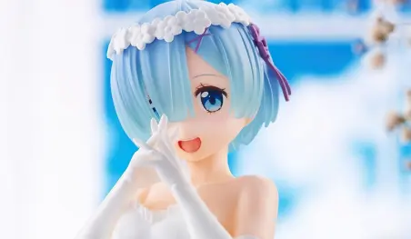 Re:Zero: Rem inspira una hermosa figura de premio en vestido de novia
