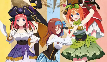 Gotoubun no Hanayome: Las quintillizas se visten de piratas para una colaboración