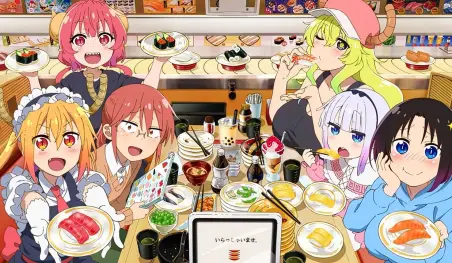 Kobayashi-san Chi no Maid Dragon anuncia una colaboración con un restaurante de sushi