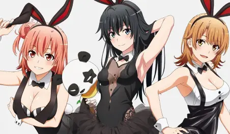 Las chicas de Oregairu se visten de conejitas para una colaboración
