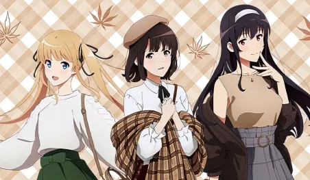 Las chicas de Saekano visten elegantes atuendos para una colaboración