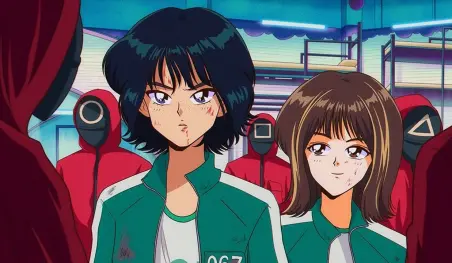 Así se imaginan que sería la serie El Juego del Calamar si fuera un anime